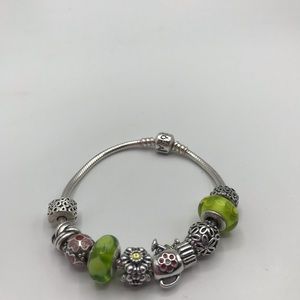 Pandora Jewelry - Authentic PANDORA Garden Themed Bracelet Pandora Jewelry - Authentic PANDORA Garden Themed Bracelet